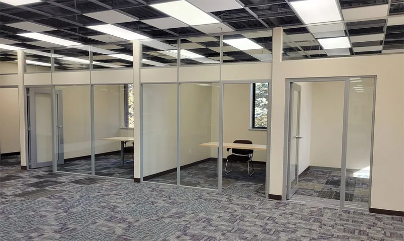 Demountable glass offices, manufacturer photo