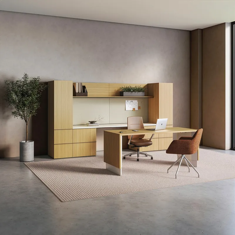 Desk and hutch, manufacturer photo #140