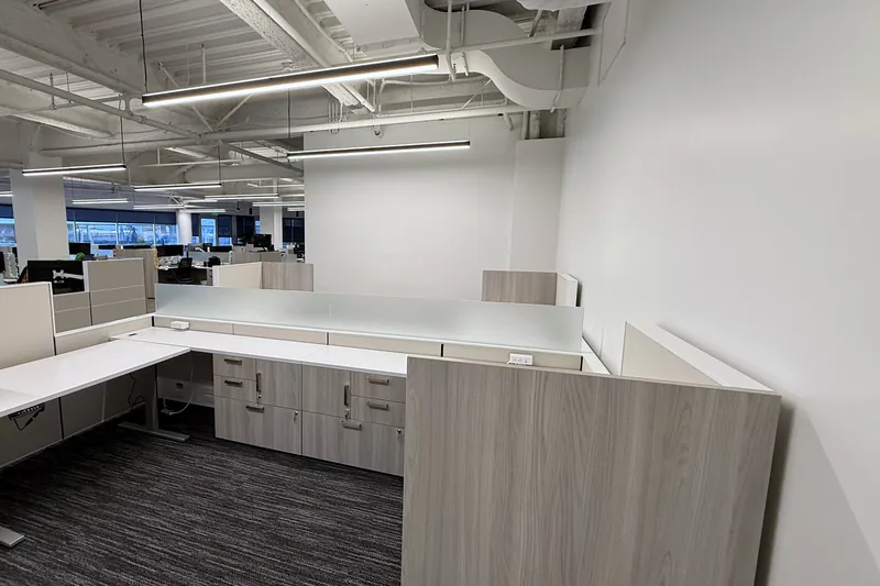 Sit-stand workstation pod, litigation consulting firm, El Segundo