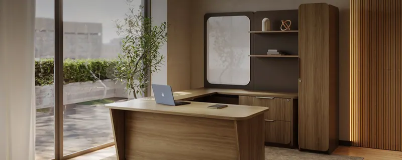 Executive desk, manufacturer photo
