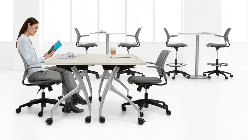 Huddle tables, manufacturer photo