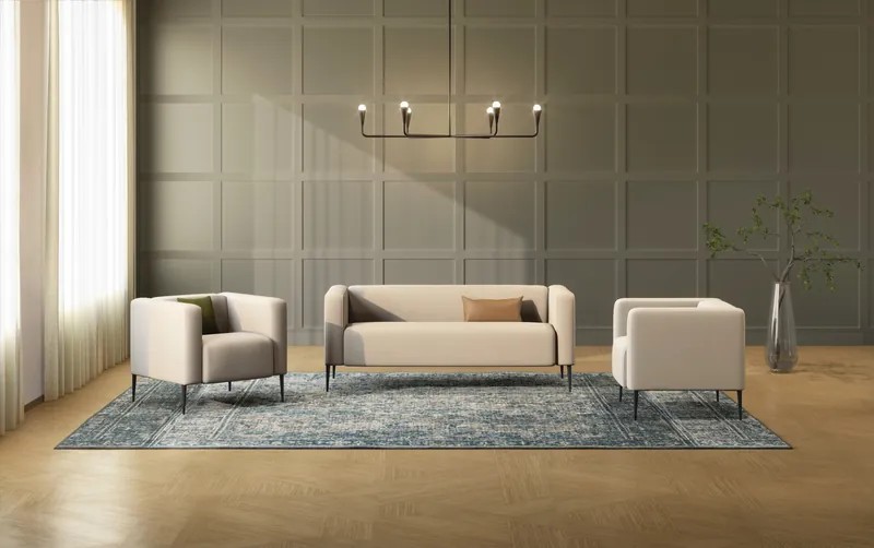 Lounge sofa and chairs, manufacturer photo