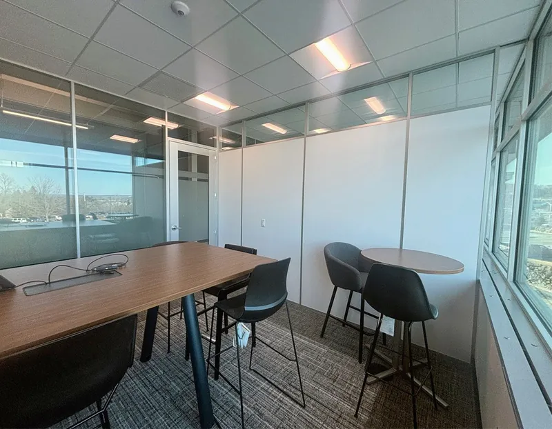 Meeting room with glass clerestory, manufacturer photo