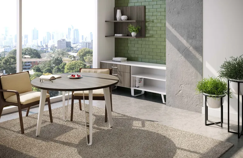 Round meeting table, manufacturer photo