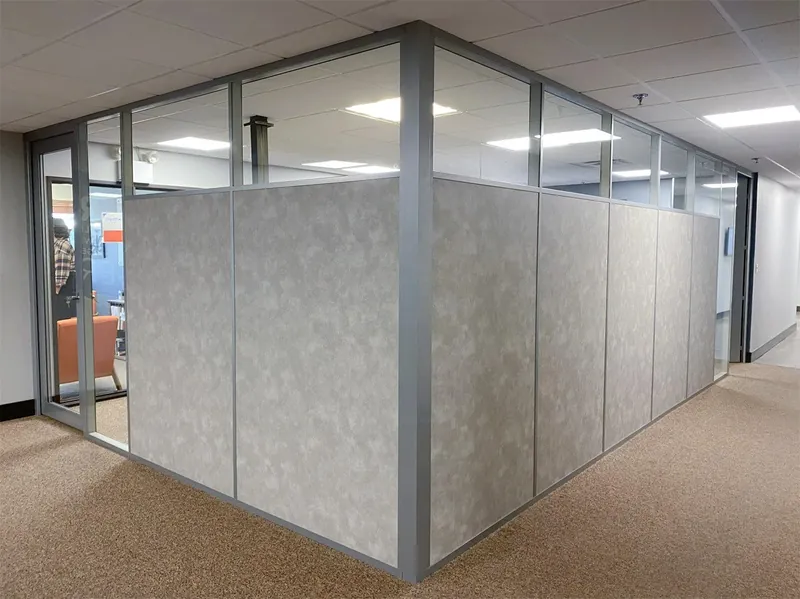 Solid walls with glass clerestory, manufacturer photo