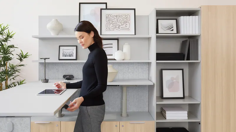 Standing huddle space, manufacturer photo
