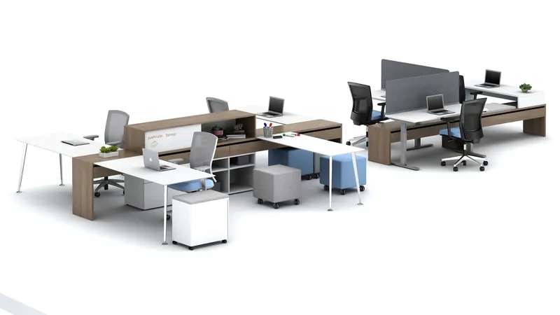 Team workstations, manufacturer photo
